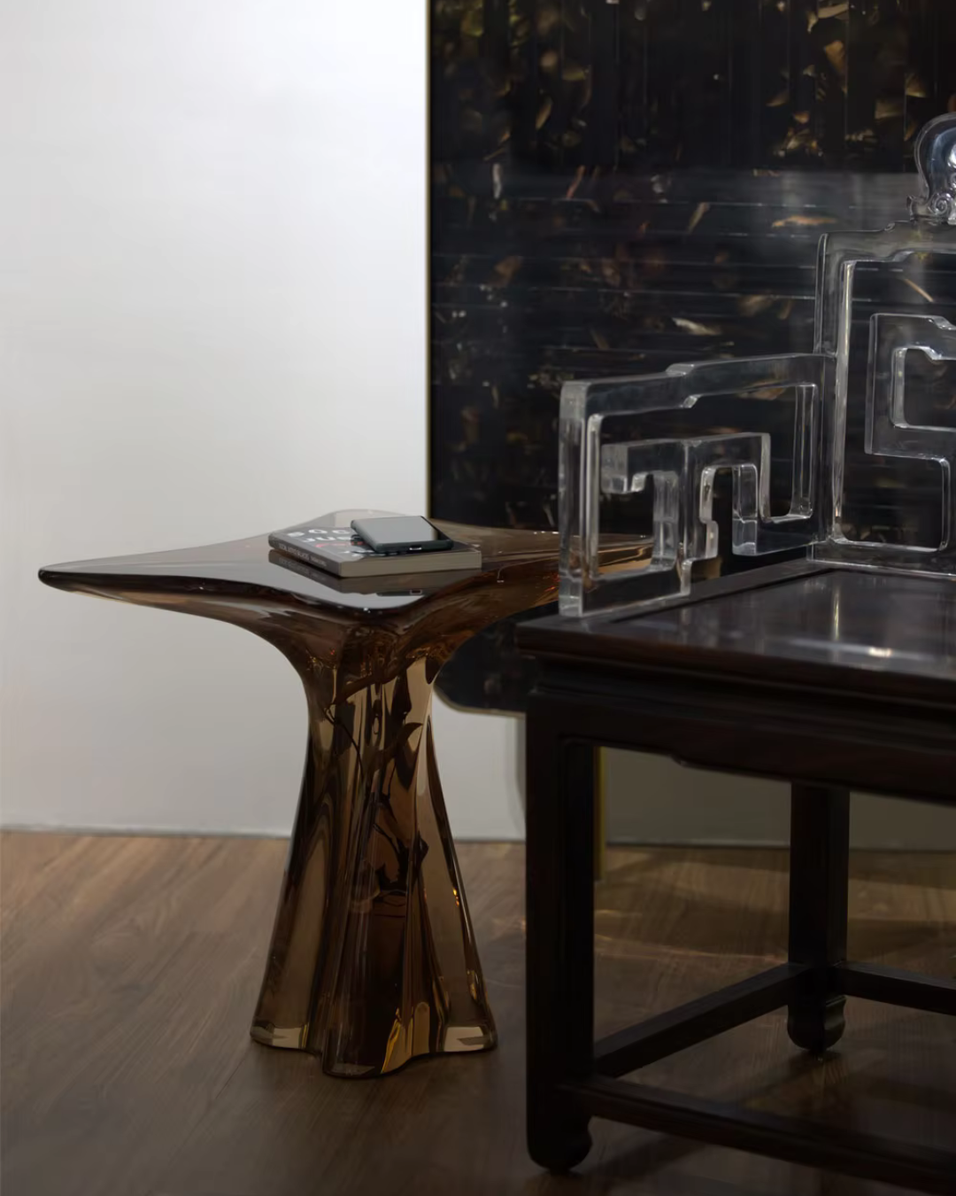 Melting Ice Crystal End Table