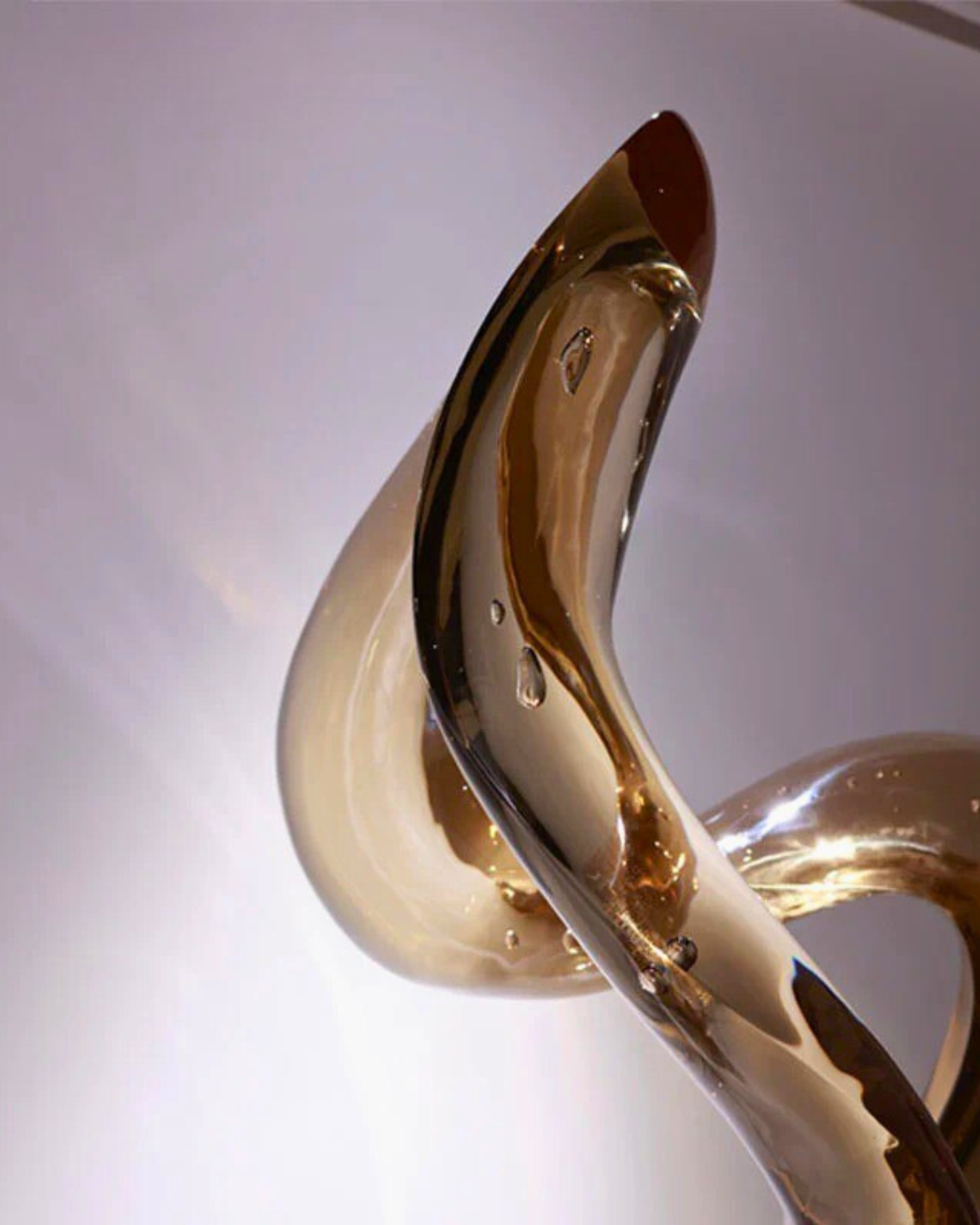 Luxury Acrylic Crystal Twist Sculpture