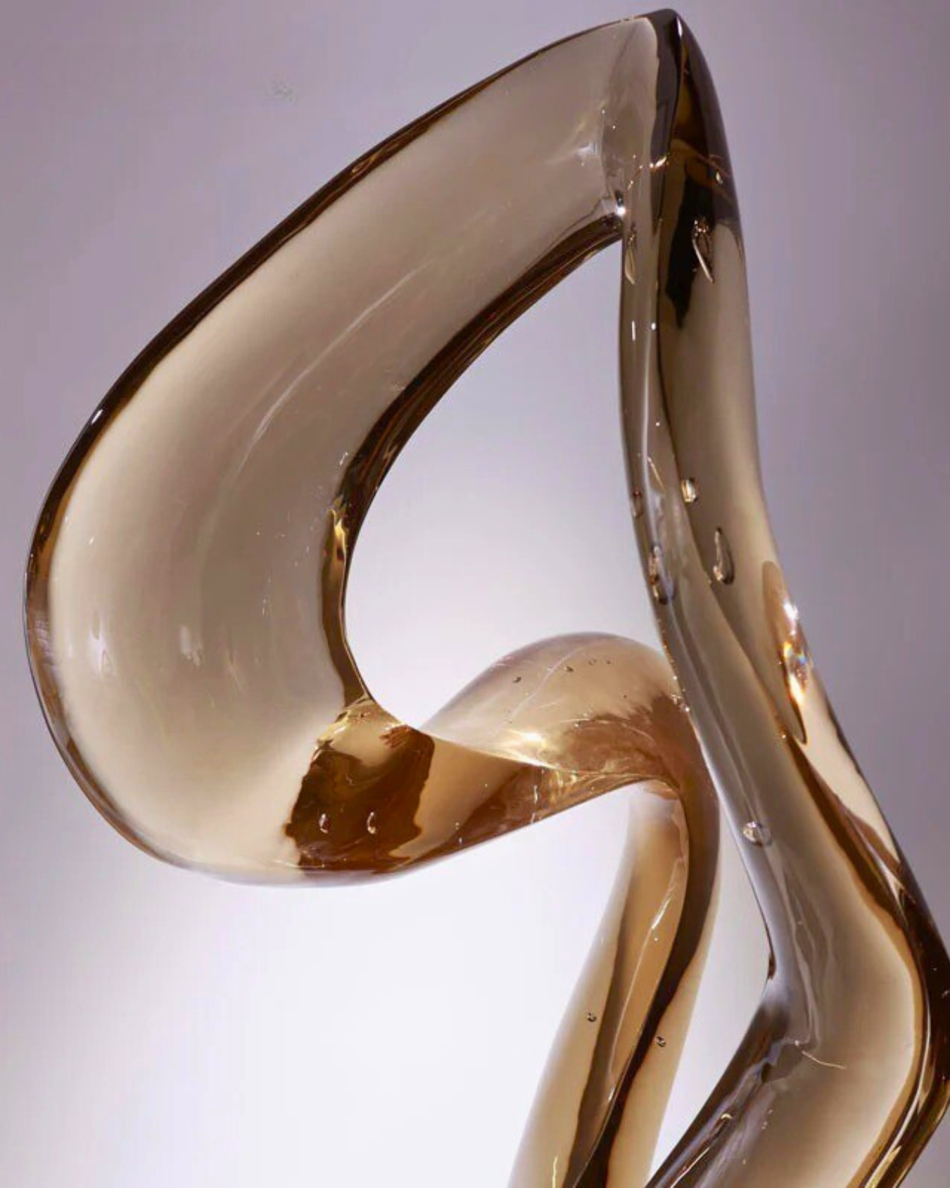 Luxury Acrylic Crystal Twist Sculpture