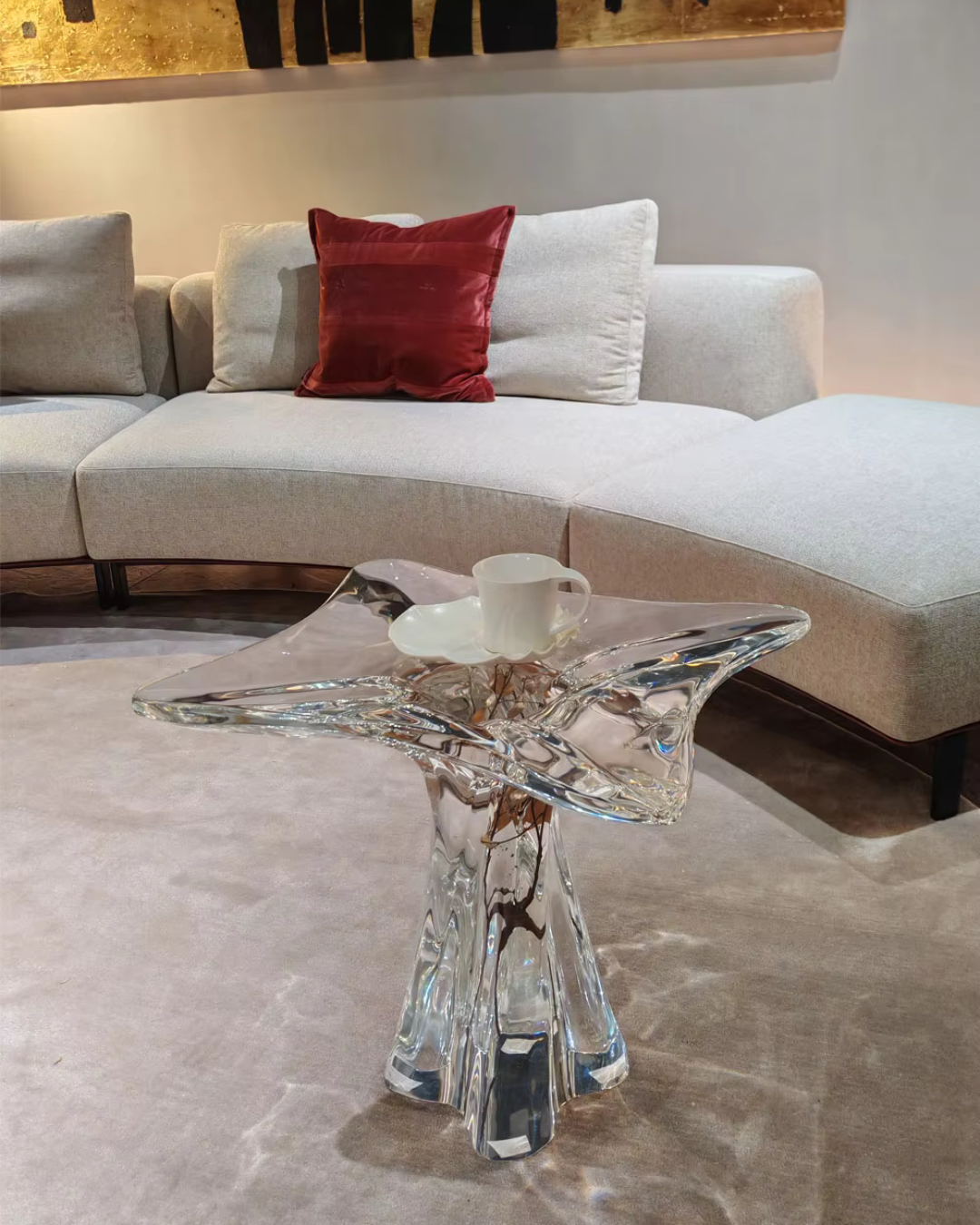 Melting Ice Crystal End Table