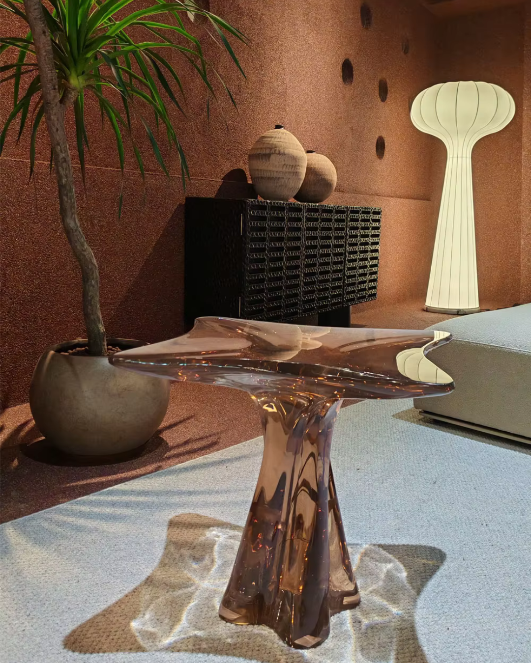 Melting Ice Crystal End Table