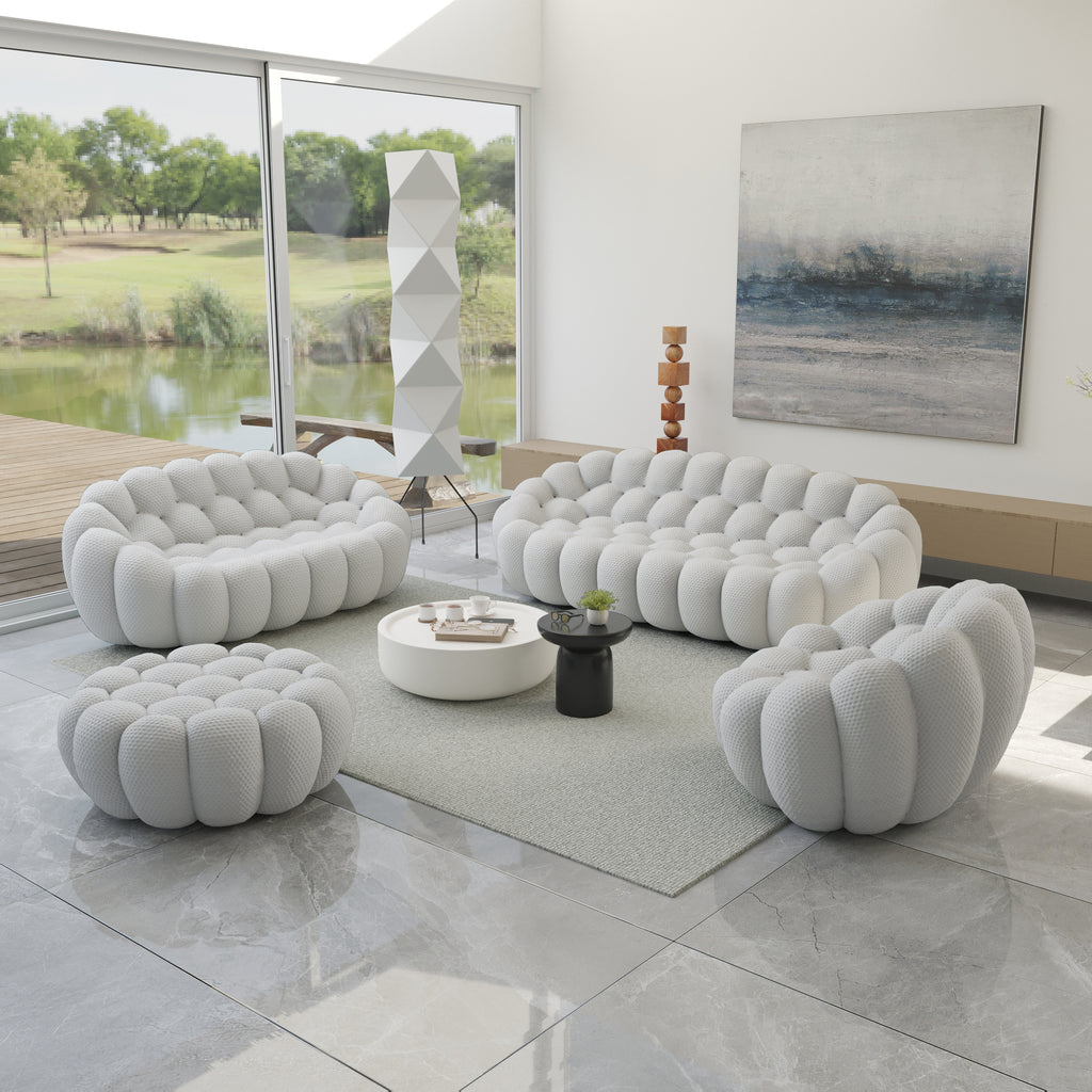 Colorful Honeycomb Mesh Bubble Sofa Set