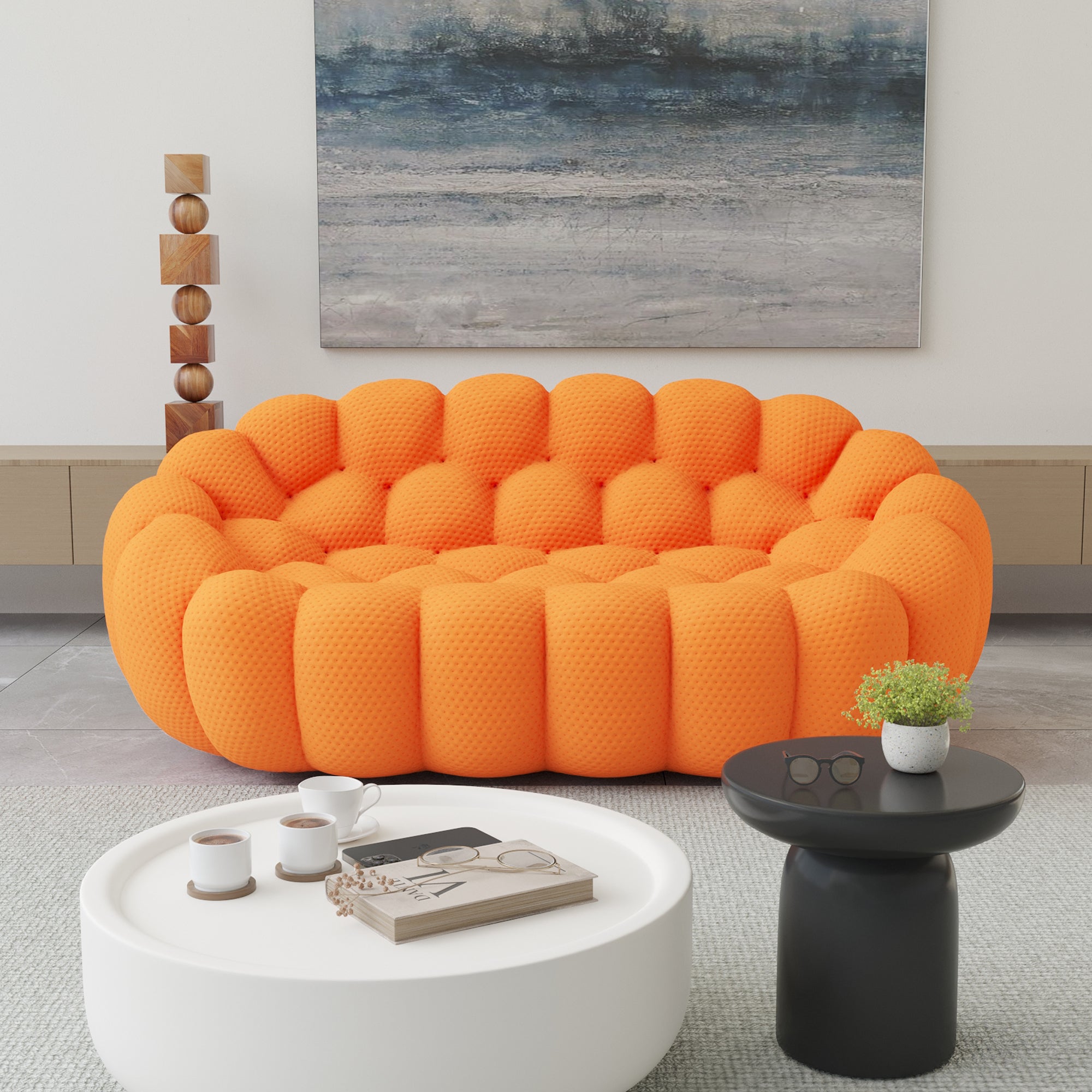 Colorful Honeycomb Mesh Bubble Sofa Set