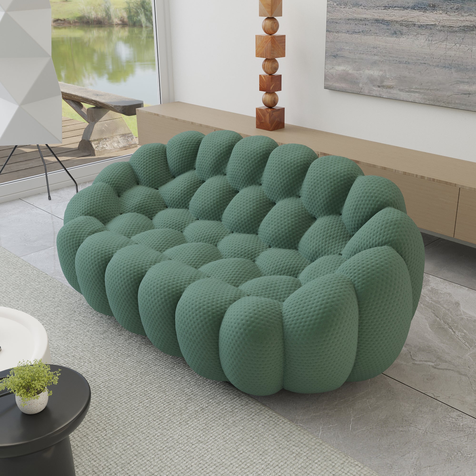Colorful Honeycomb Mesh Bubble Sofa Set
