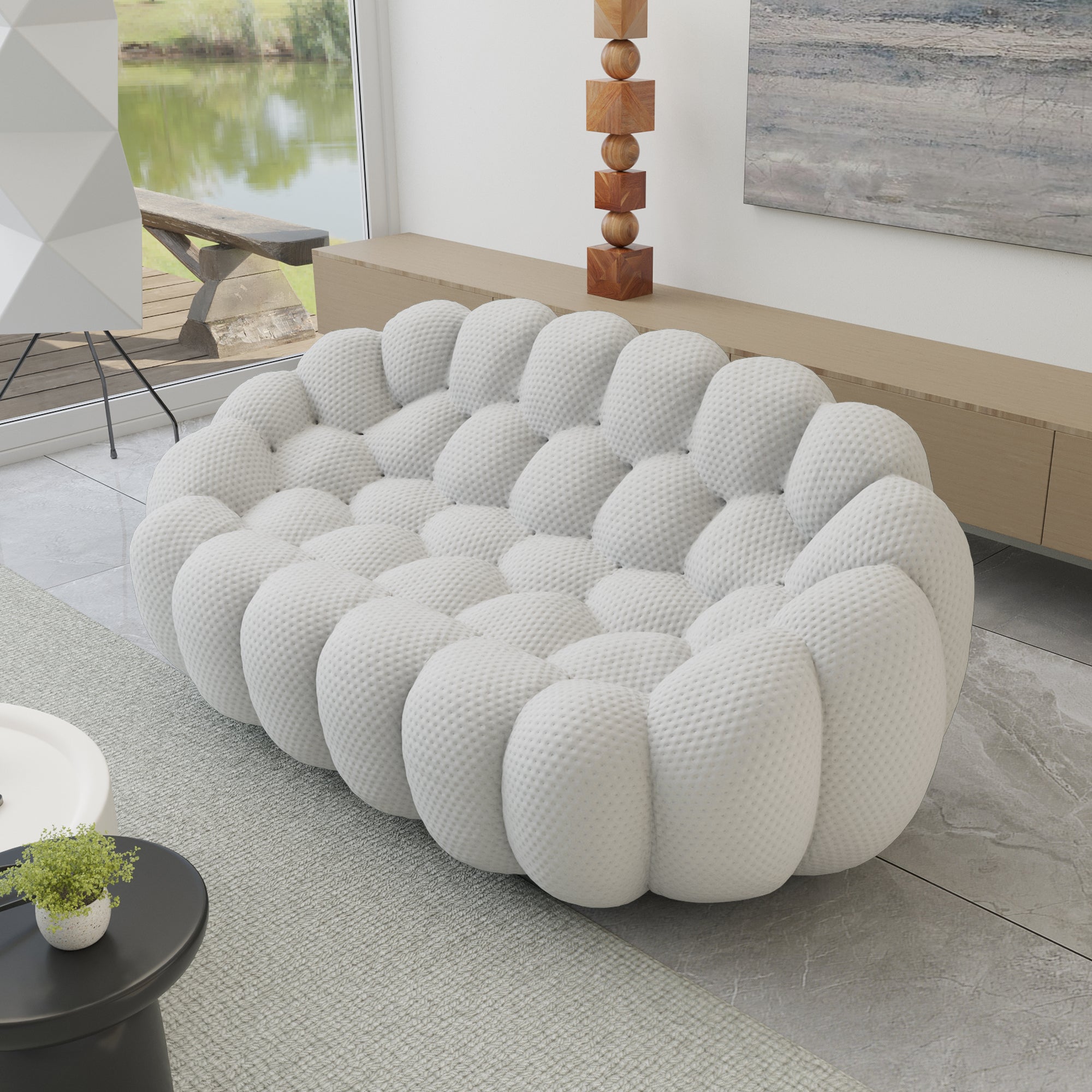 Colorful Honeycomb Mesh Bubble Sofa Set