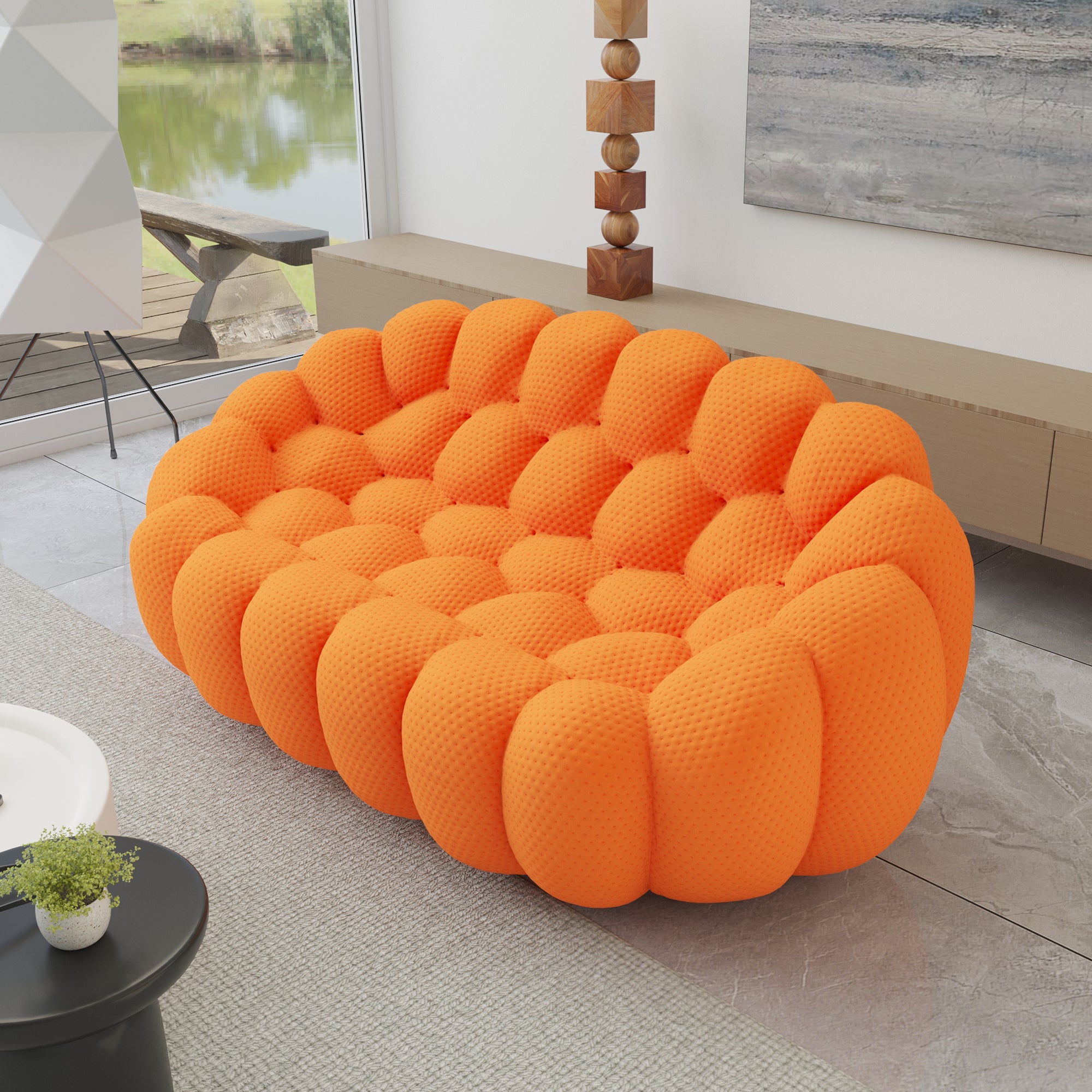 Colorful Honeycomb Mesh Bubble Sofa Set