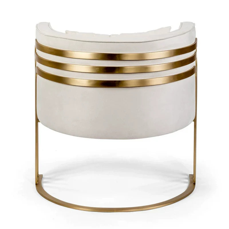 2025 Hot Selling High Quality Shiny Gold Stainless Steel Frame With Velvet Dining Chair Leisure Chair for Home Villa Wholesale
