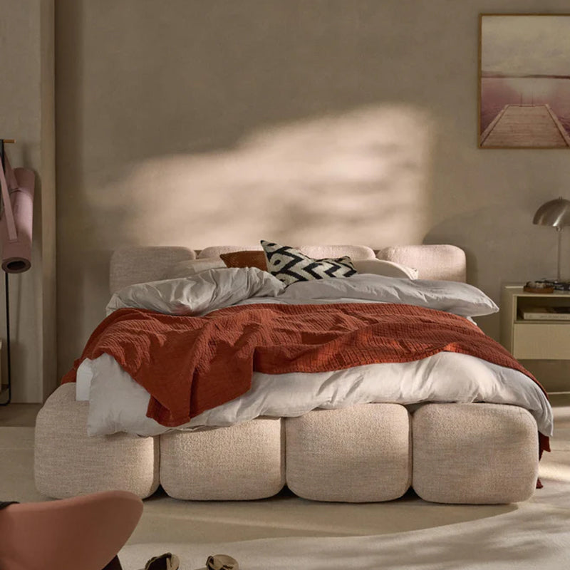 Japanese Style Upholstered Bed