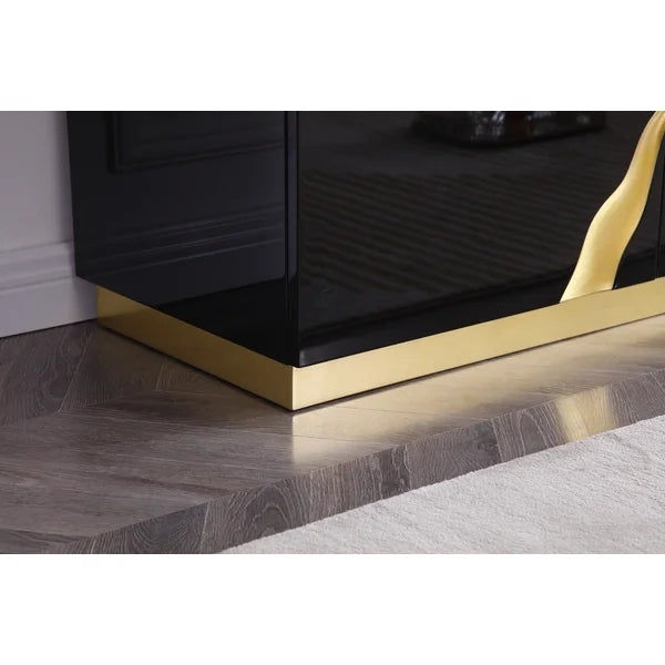 Newest Design 4 Doors Storage Cabinet Luxury Modern Living Room Furniture TV Stand for TVs