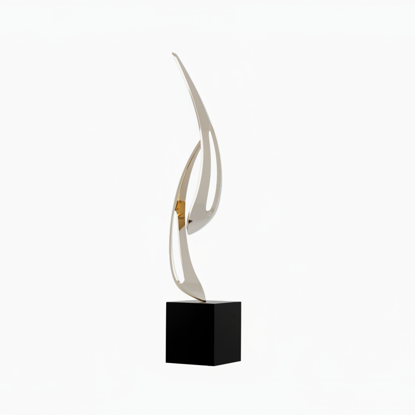 Geometric Landing Art Sculpture