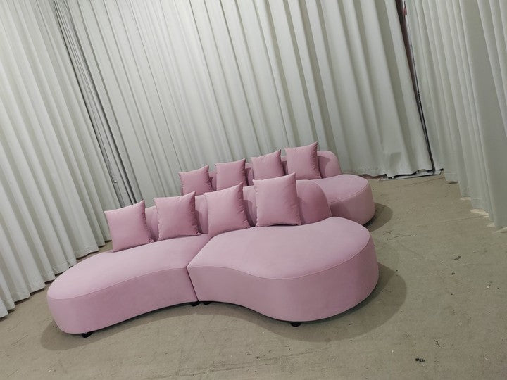 Modern Living Room U Shaped Module Combination Sofa Upholstered Couch Sectional Sofas for Home Home Beauty Salon Furniture