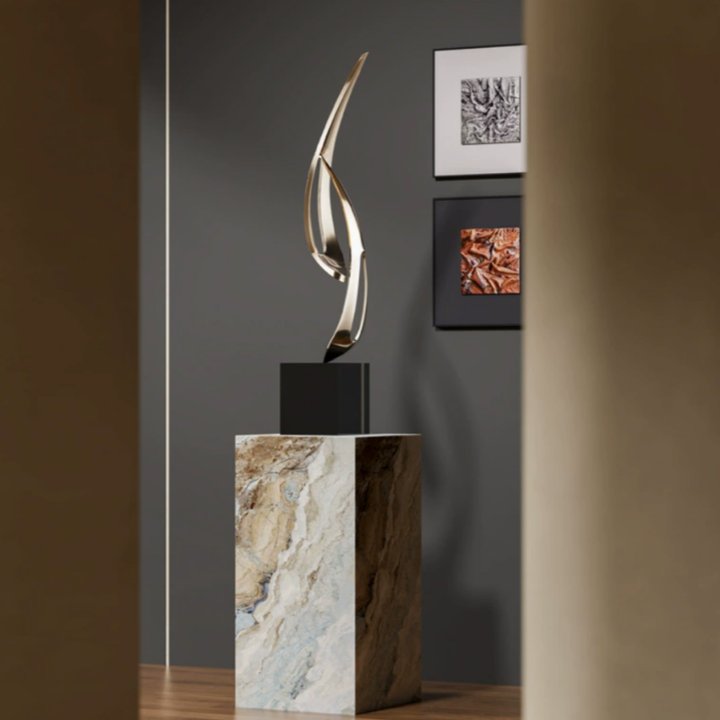 Modern Light Luxury Porch Geometric Landing Art Sculpture Villa Hotel Front Desk Corridor Corridor Creative Decorative