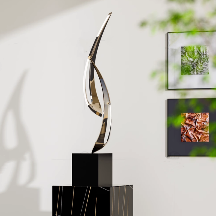 Modern Light Luxury Porch Geometric Landing Art Sculpture Villa Hotel Front Desk Corridor Corridor Creative Decorative