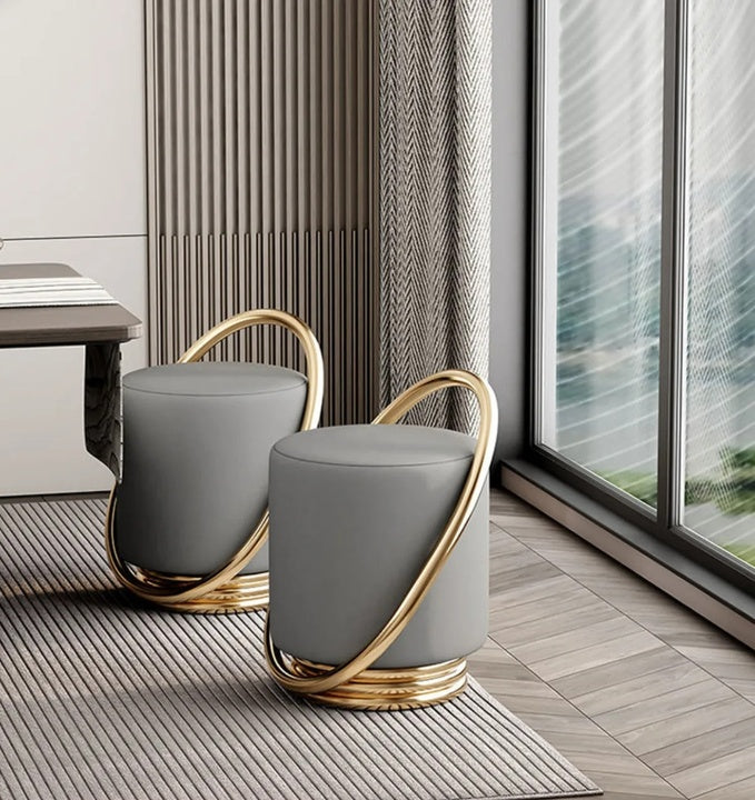 Versatile Dressing Table Stool - Simple Living Room or Bedroom Makeup Stool, Elegant Tea Table Seating