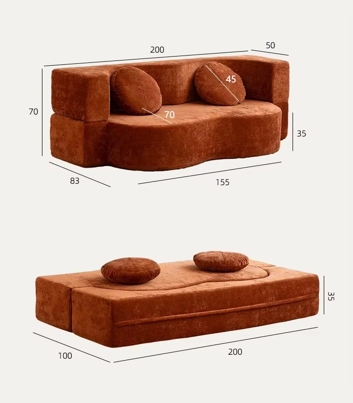 Vacuum Compressed Modern Sofa Bed