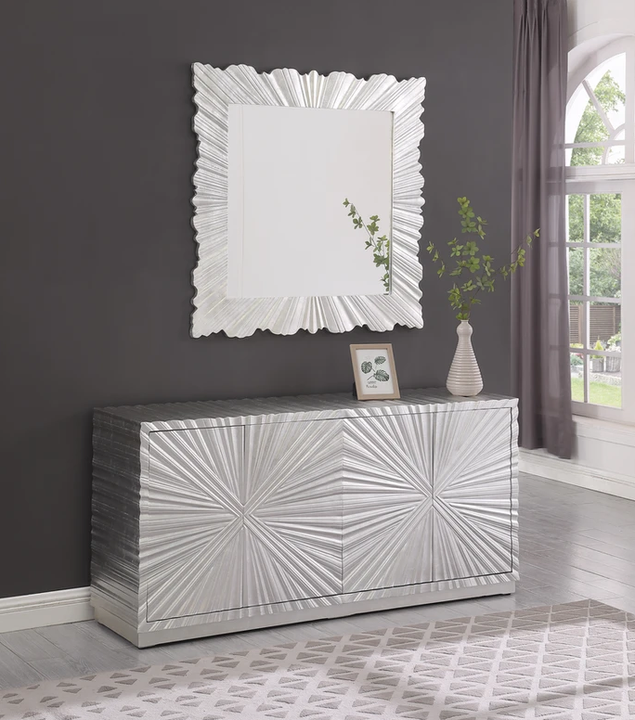 New Arrival Gold Hotel Buffet Luxury Living Room Sideboard 4 Drawer Storage Cabinet for Home Hotel