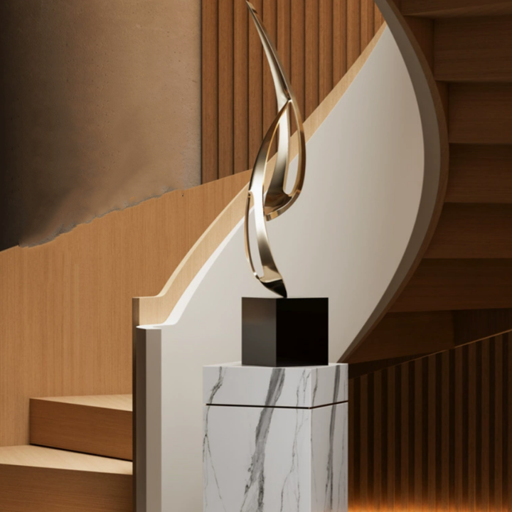 Modern Light Luxury Porch Geometric Landing Art Sculpture Villa Hotel Front Desk Corridor Corridor Creative Decorative