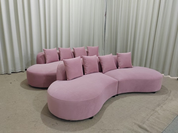 Modern Living Room U Shaped Module Combination Sofa Upholstered Couch Sectional Sofas for Home Home Beauty Salon Furniture