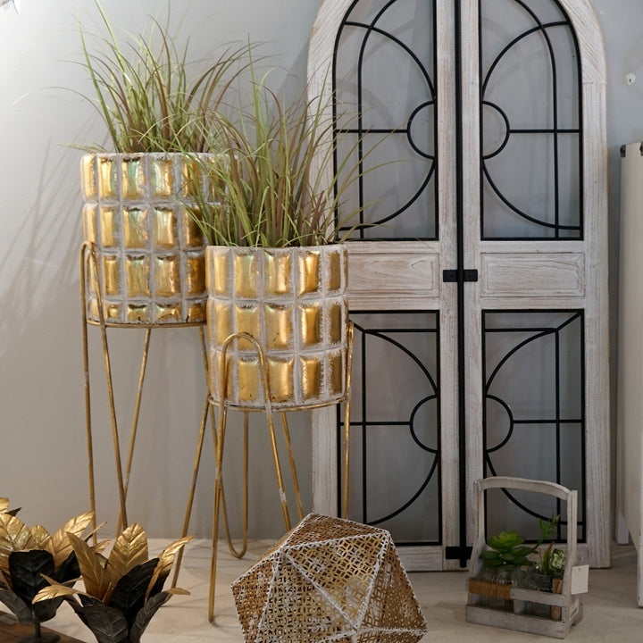 Gold To Do Old Cast Iron Decorative Flower Shelves Home Decor With Metal Flower Holder