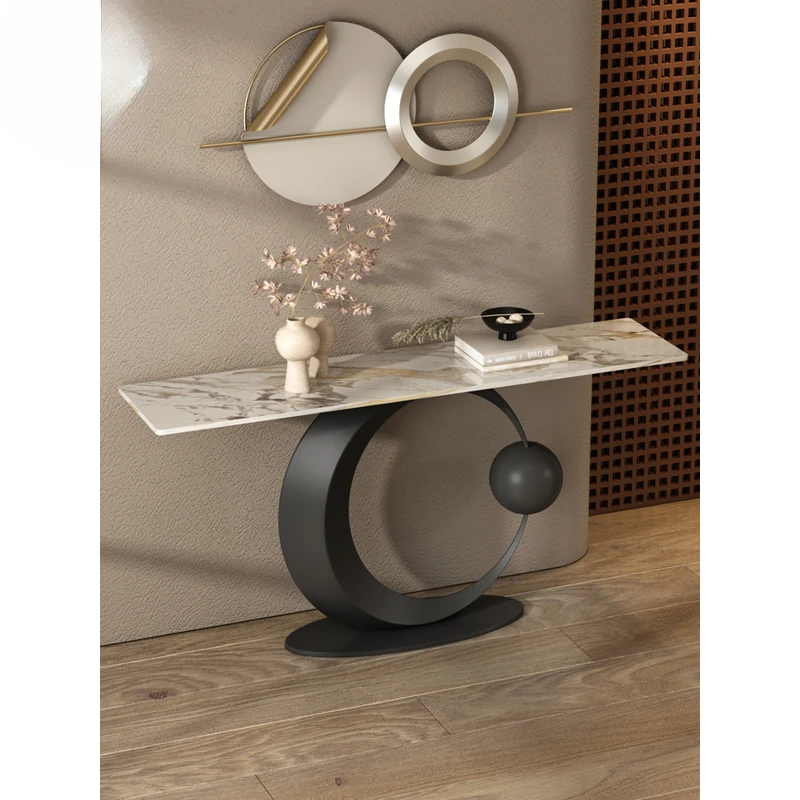 Crescent Moon Luxury Modern Console Table