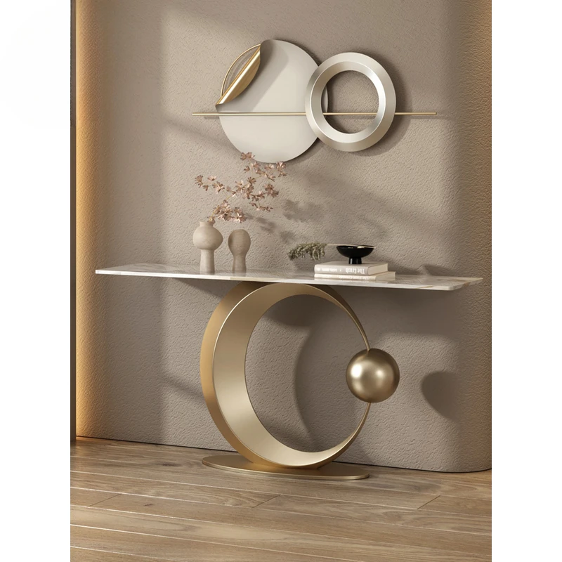 Crescent Moon Luxury Modern Console Table