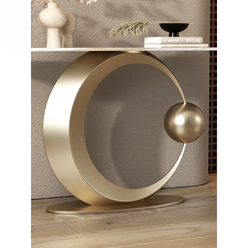 Crescent Moon Luxury Modern Console Table