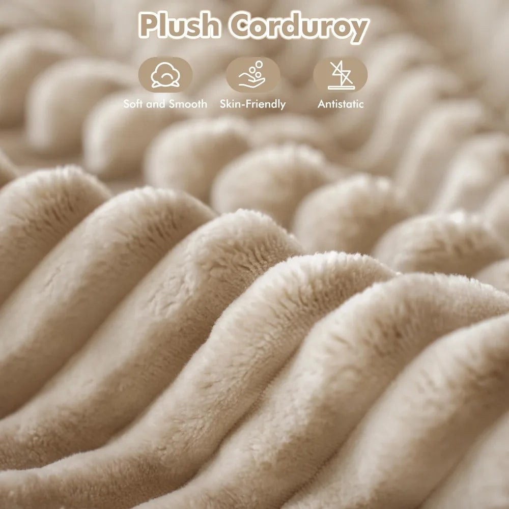 Modern Plush Corduroy Sofa